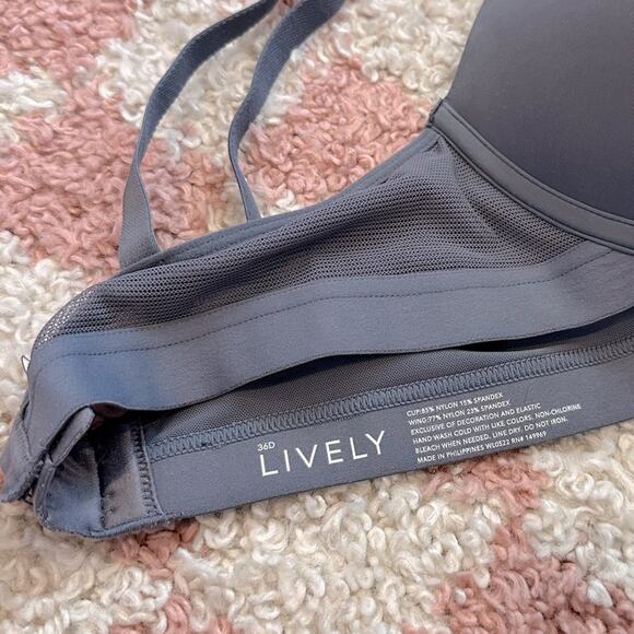 Lively Padded Mesh Panel Bra - Picture 3 of 3